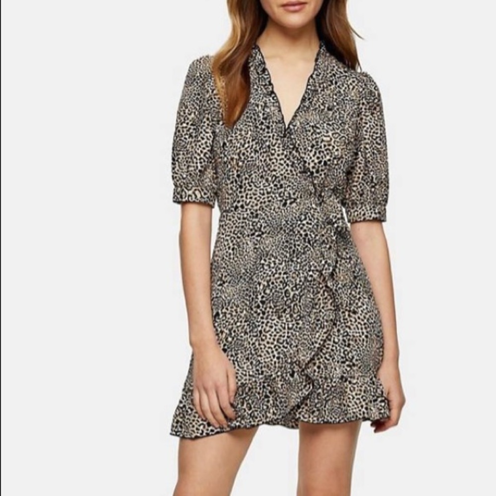 NWT Topshop Dress Wrap Dress Mini Dress